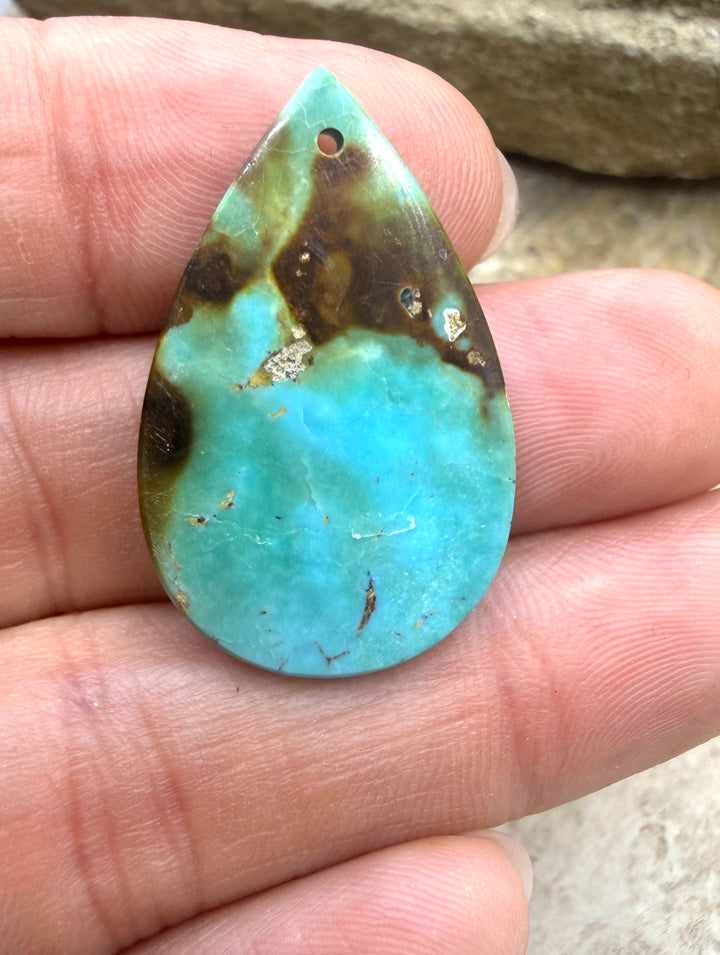 RARE Hardy Pit Kingman Turquoise (Arizona) Focal Pendant