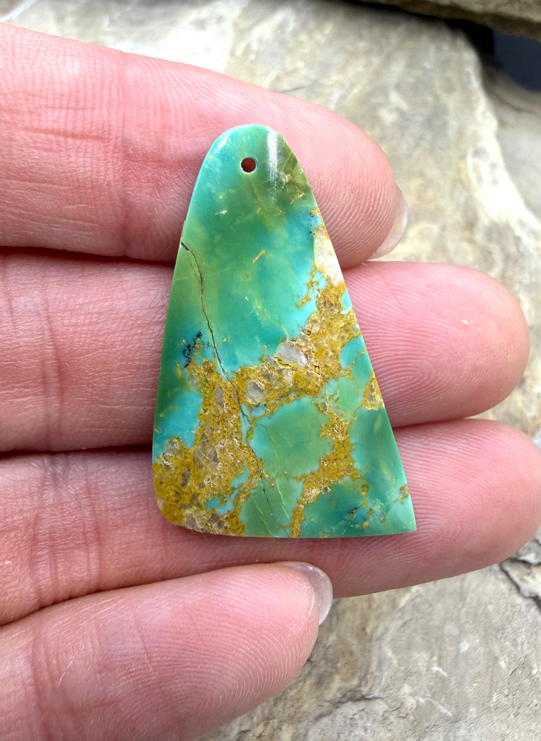 RARE Hardy Pit Kingman Turquoise (Arizona) Focal Pendant
