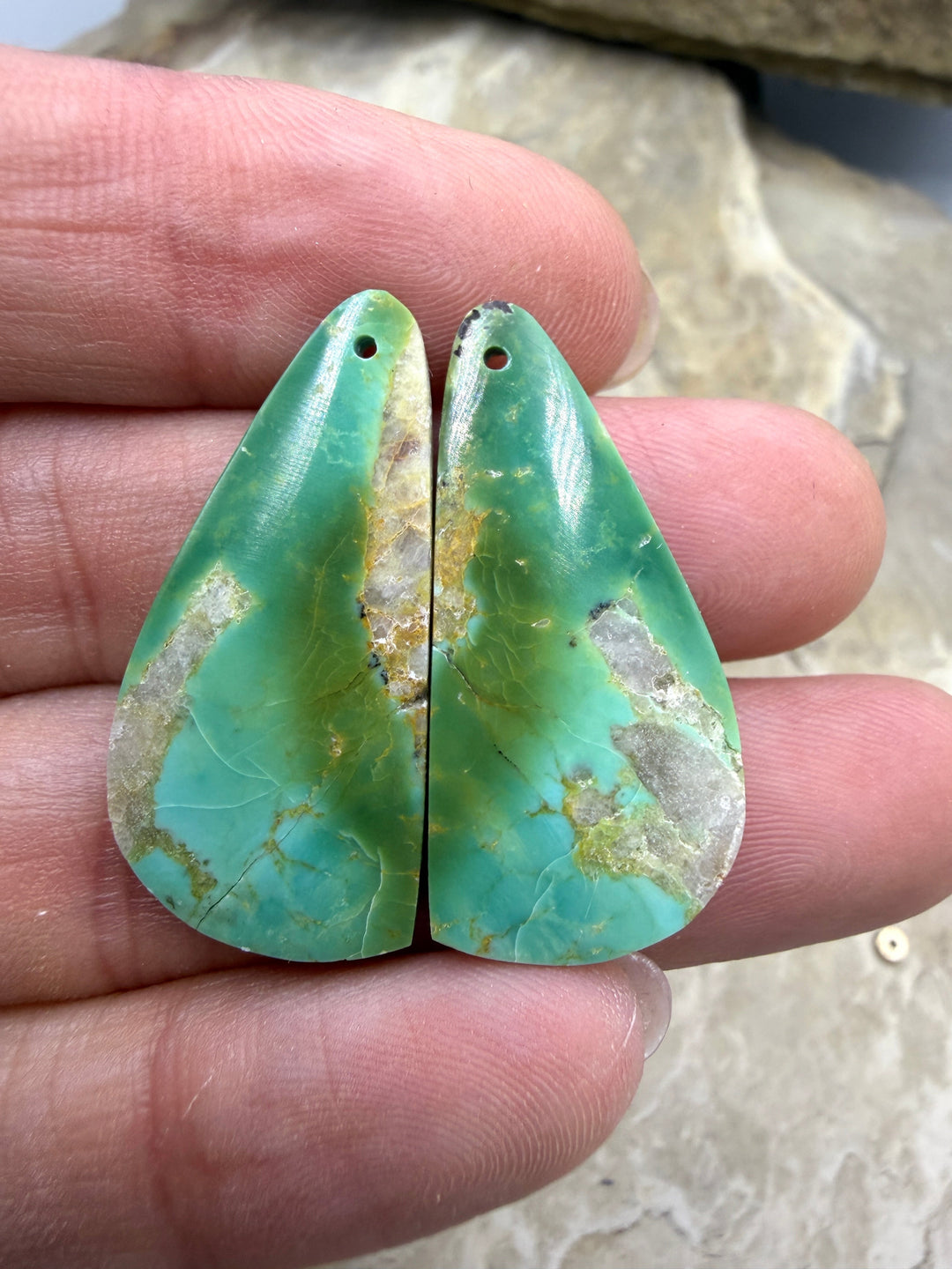 RARE Hardy Pit Kingman Turquoise (Arizona) Matching Earring