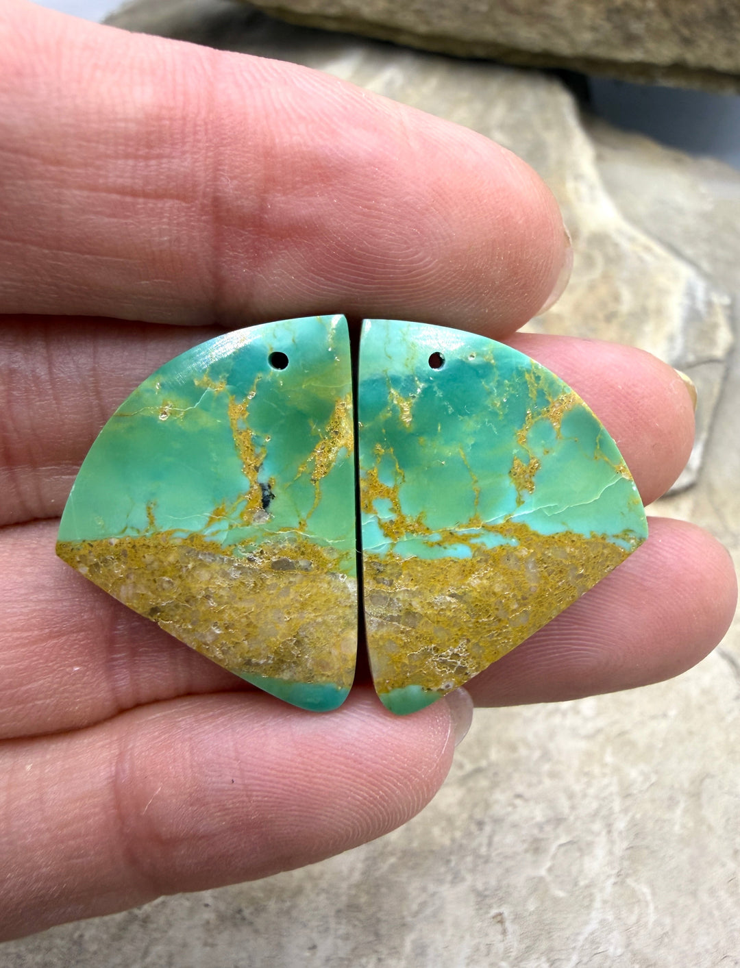 RARE Hardy Pit Kingman Turquoise (Arizona) Matching Earring