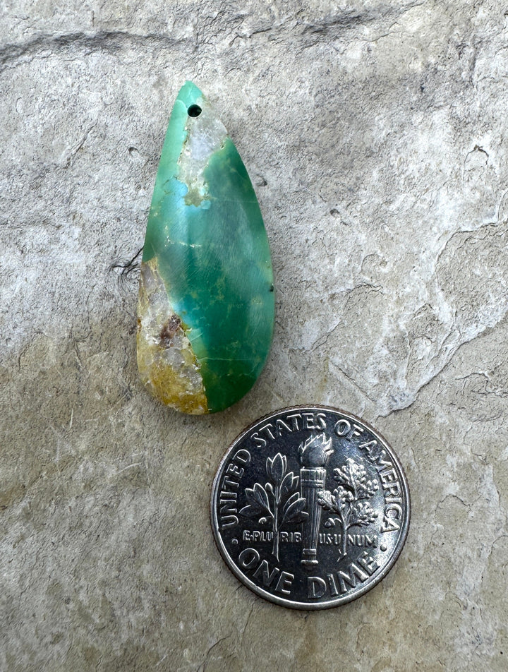 RARE Hardy Pit Kingman Turquoise (AZ) Focal Pendant Bead