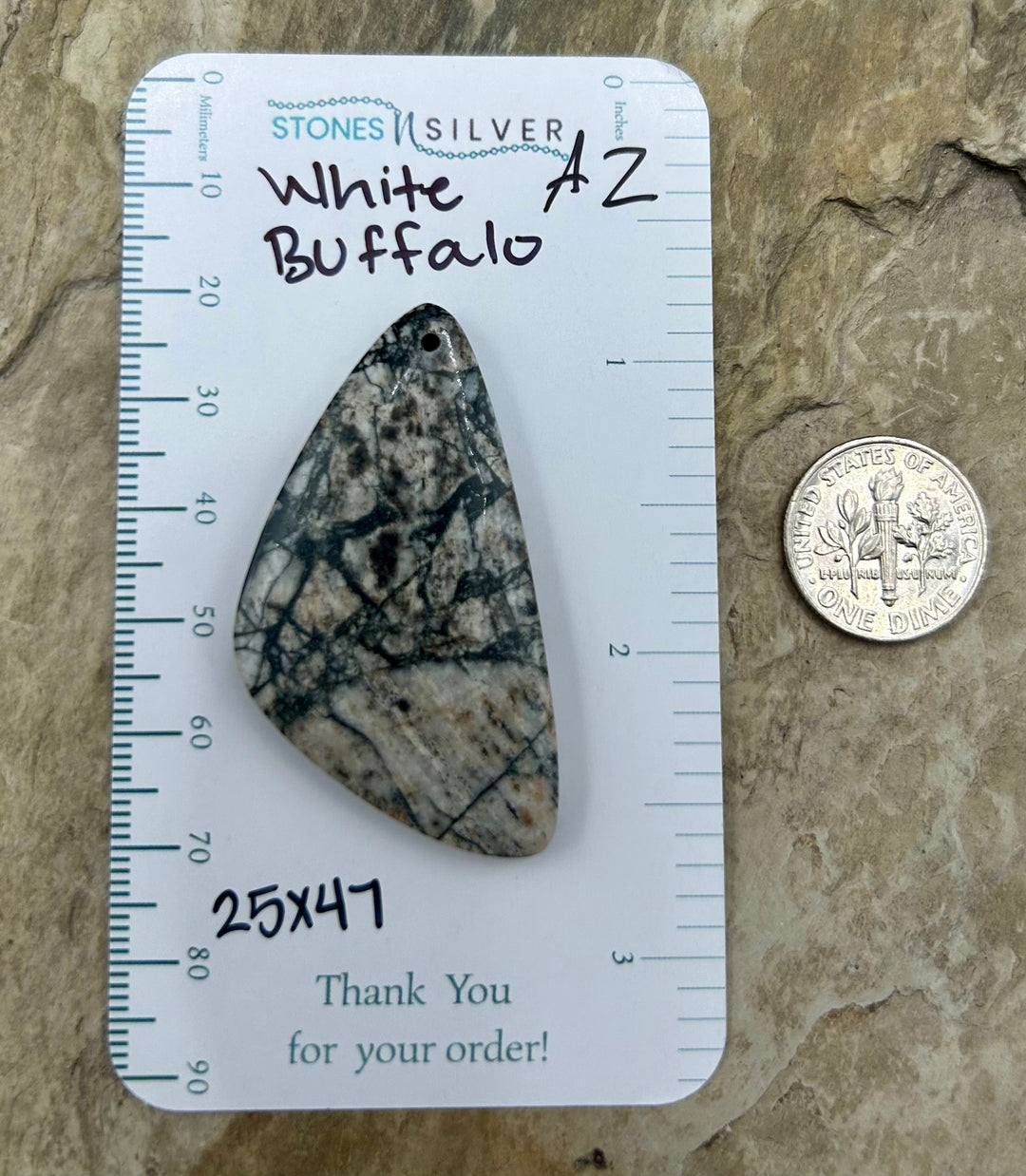 RARE High Quality Natural ’Green’ White Buffalo (Arizona)