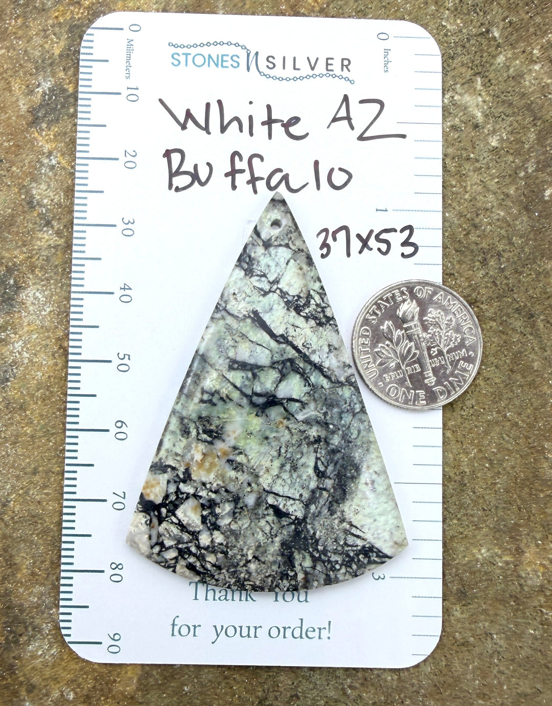 RARE High Quality Natural ’Green’ White Buffalo (Arizona)