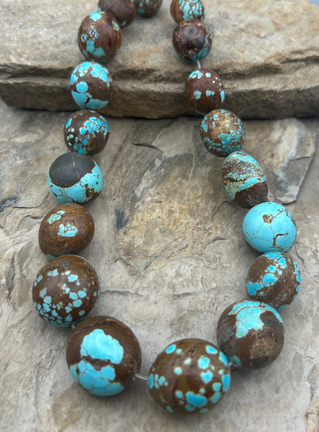 RARE High Quality Number 8 Turquoise (Nevada) BIG Rounded
