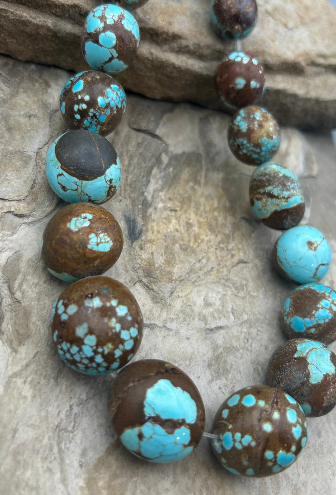 RARE High Quality Number 8 Turquoise (Nevada) BIG Rounded