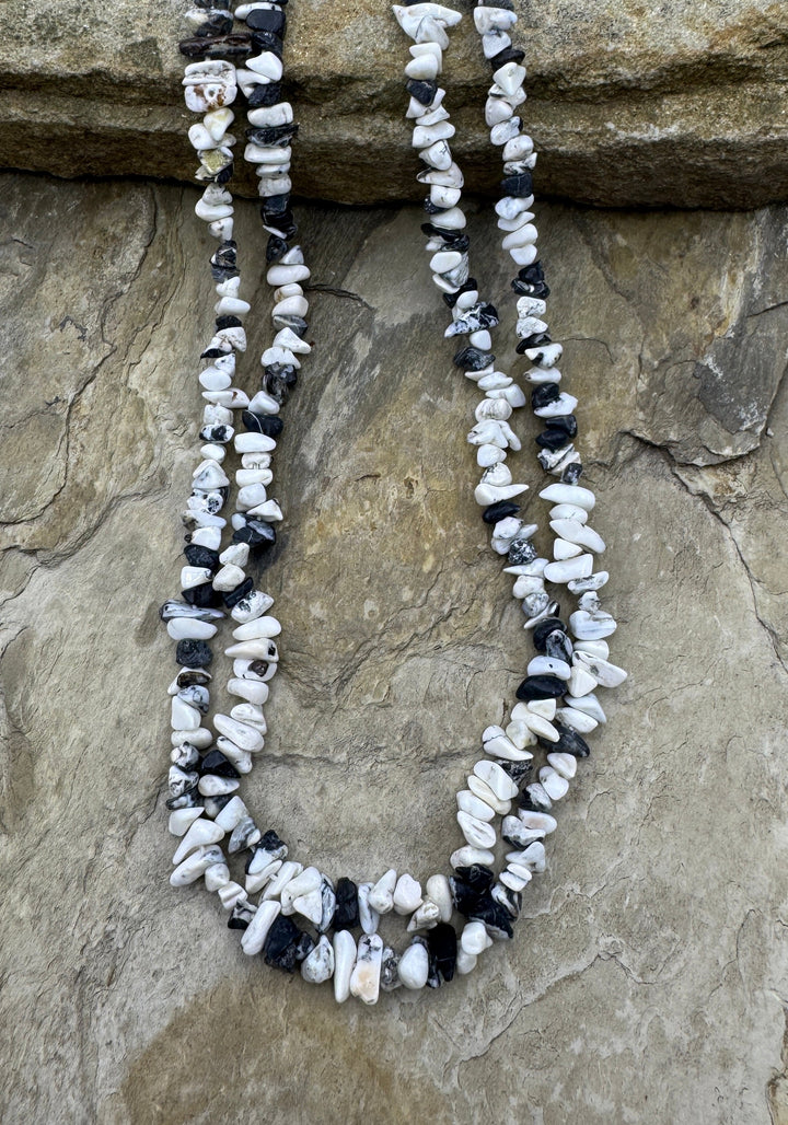 RARE High Quality White Buffalo 4-7mm Chip Beads 18 Inch