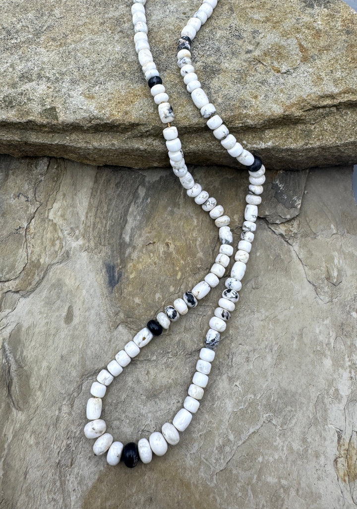 RARE High Quality White Buffalo Mixed Shape Designer Strand
