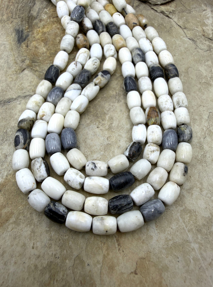 RARE High Quality White Buffalo (Nevada) 5mm Rondelle