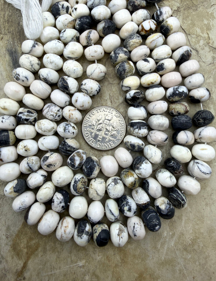 RARE High Quality White Buffalo (Nevada) 8mm Handcut