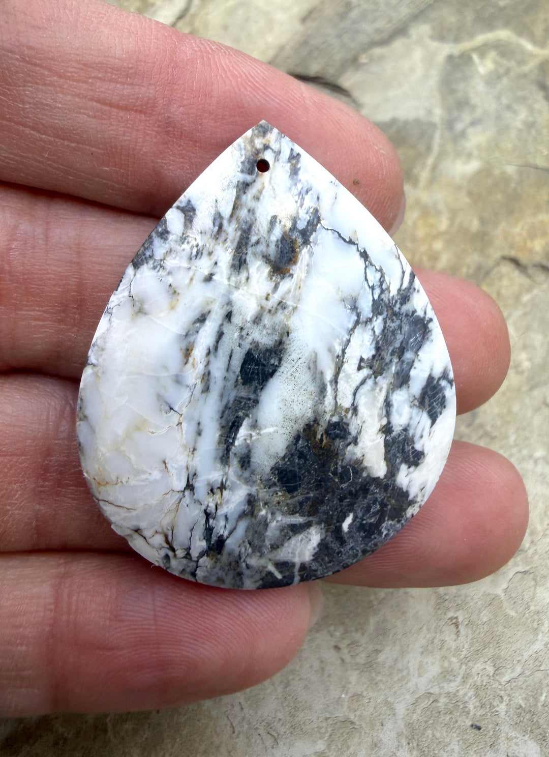 RARE High Quality White Buffalo (Nevada) BIG Focal Pendant