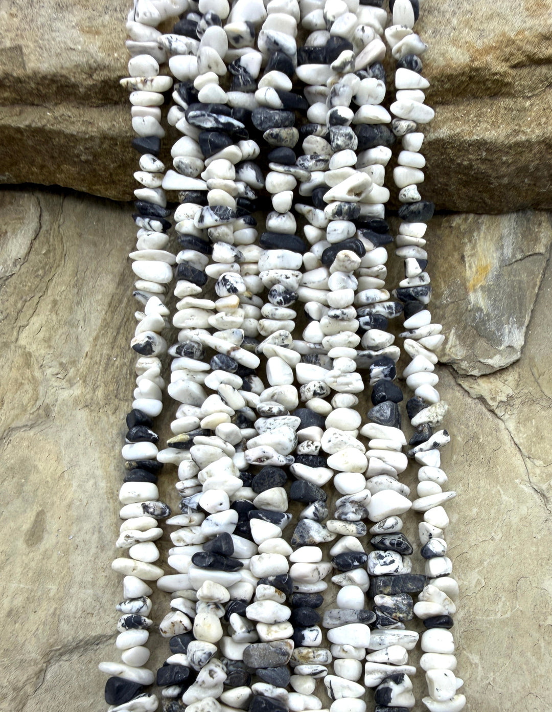 RARE High Quality White Buffalo (Nevada) Chip Beads 4-7mm