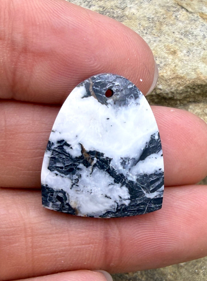 RARE High Quality White Buffalo (Nevada) Focal Pendant Bead
