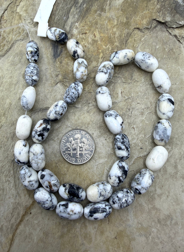 RARE High Quality White Buffalo (Nevada) Handcut 8x12mm