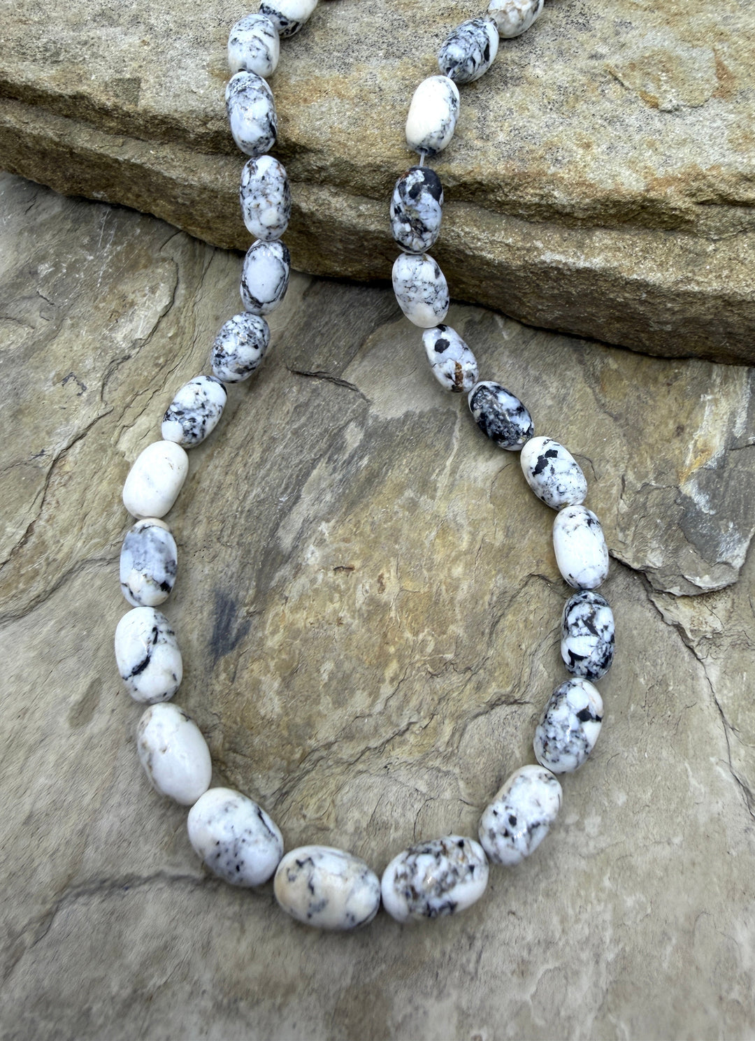 RARE High Quality White Buffalo (Nevada) Handcut 8x12mm