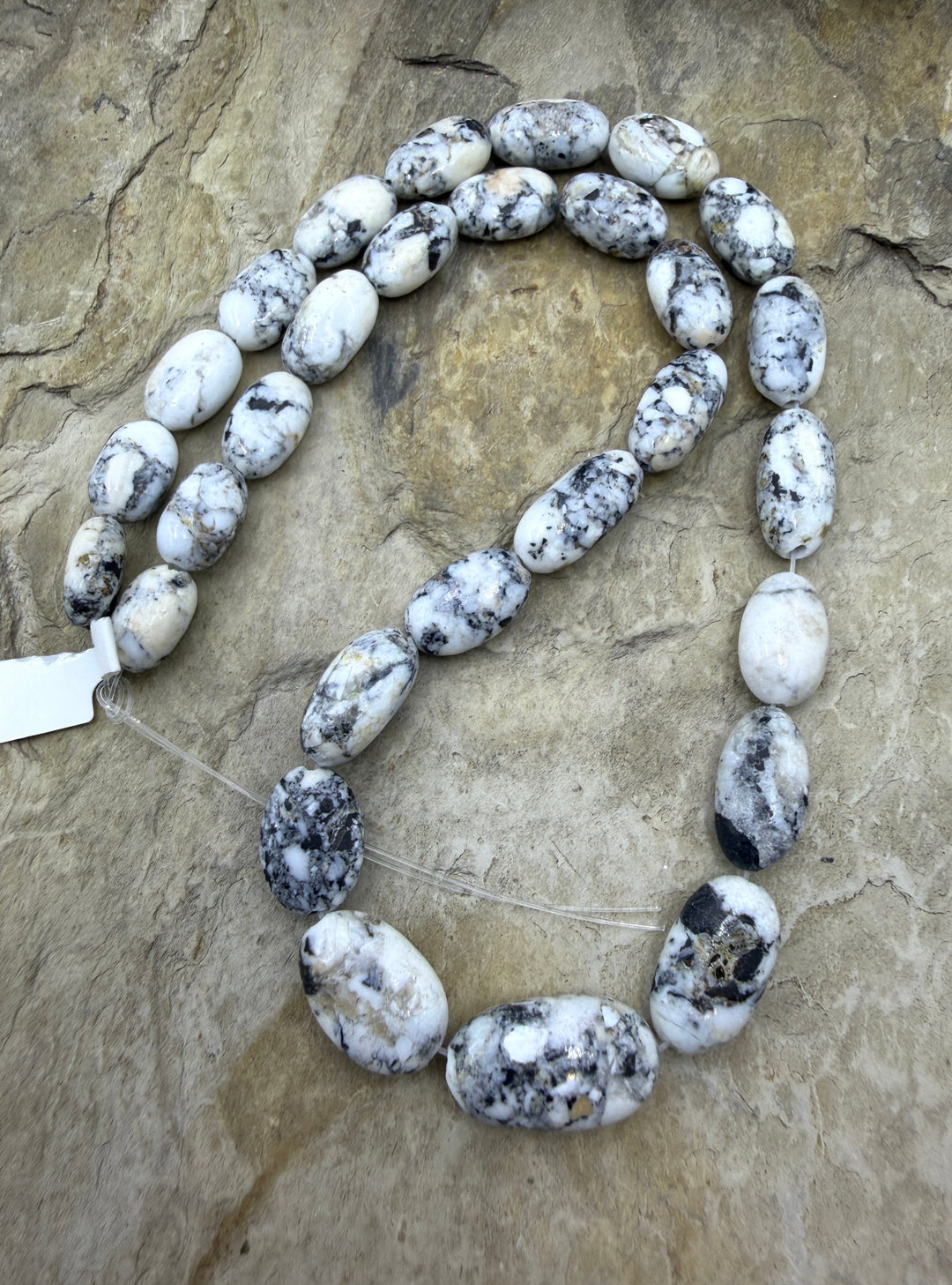 RARE High Quality White Buffalo (Nevada) Handcut Graduated