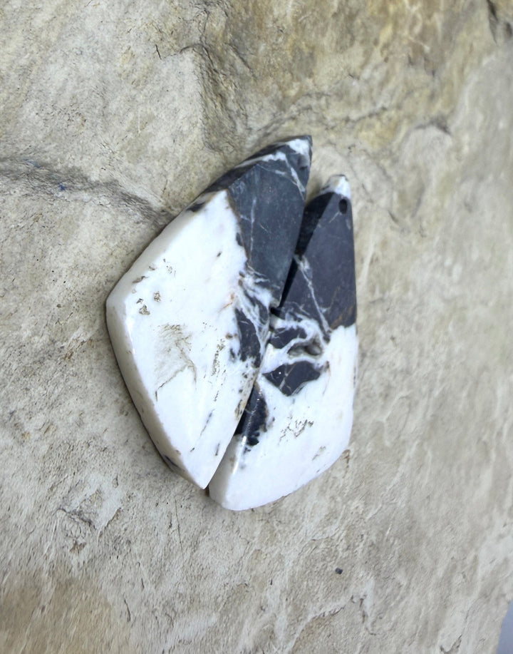 RARE High Quality White Buffalo (Nevada) Matching Earring