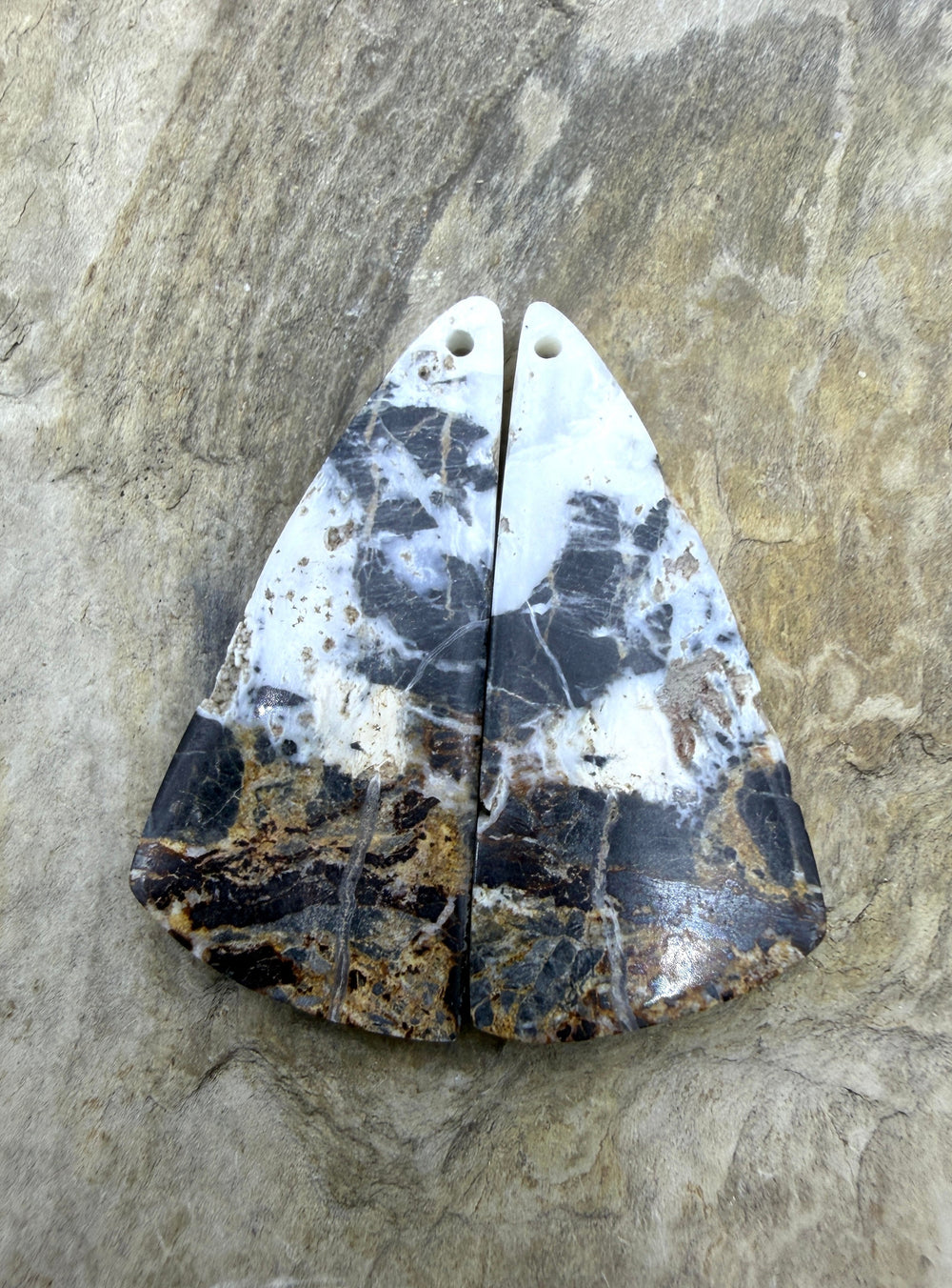 RARE High Quality White Buffalo (Nevada) Matching Earring