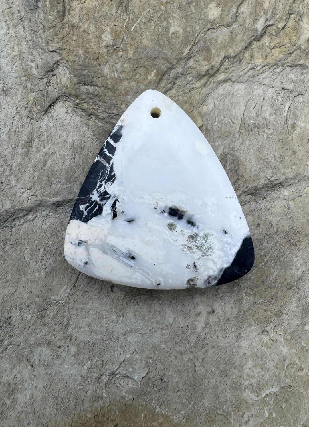 RARE High Quality White Buffalo (NV) Focal Pendant Bead