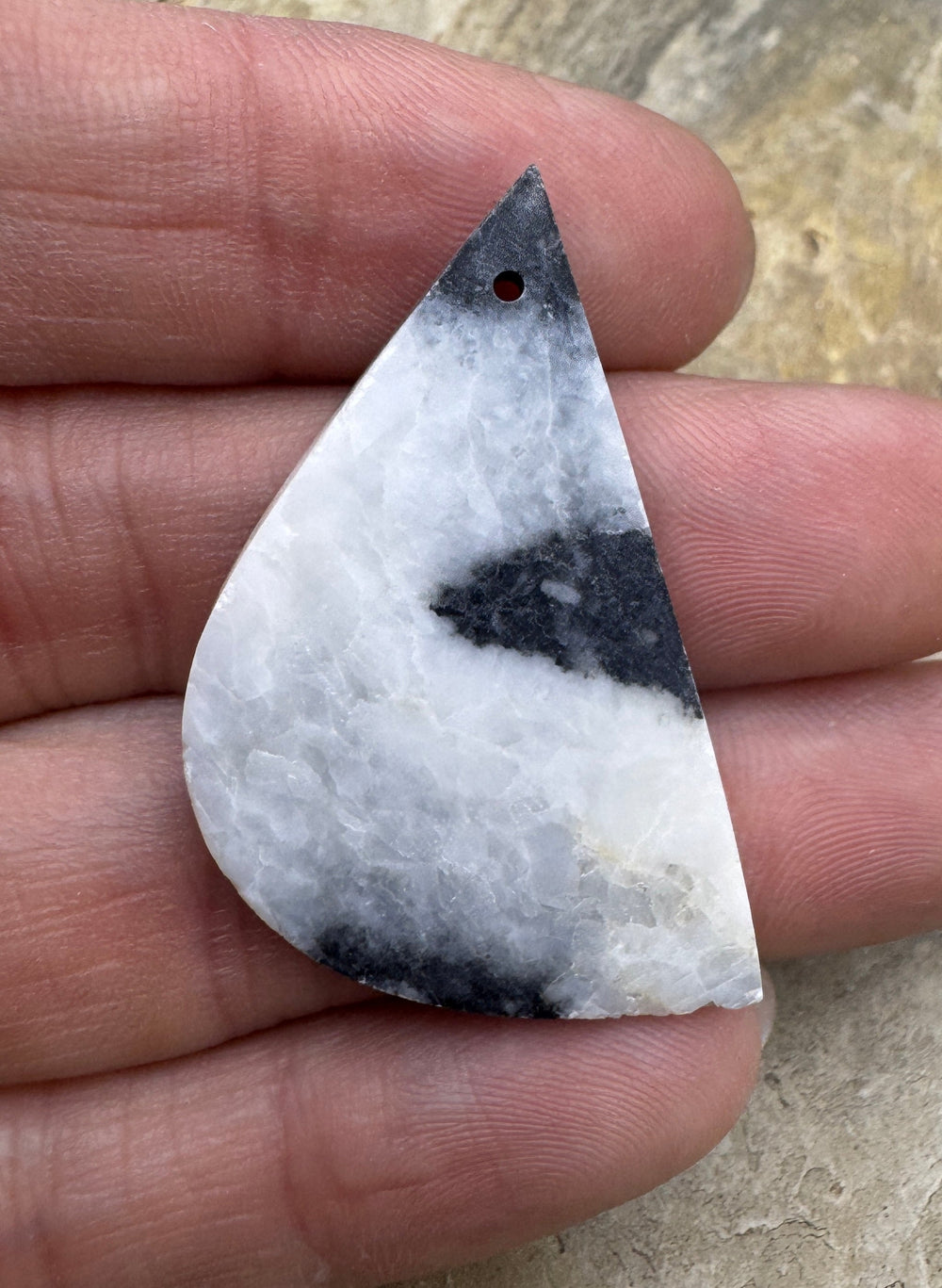 RARE High Quality White Buffalo (NV) Focal Pendant Bead