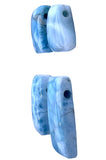 RARE Larimar Chunky Freeform Focal Bead (Large Hole) (Select