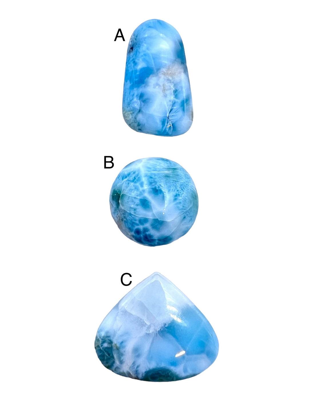 RARE Larimar Freeform Cabochons (select One Stone) - Larimar