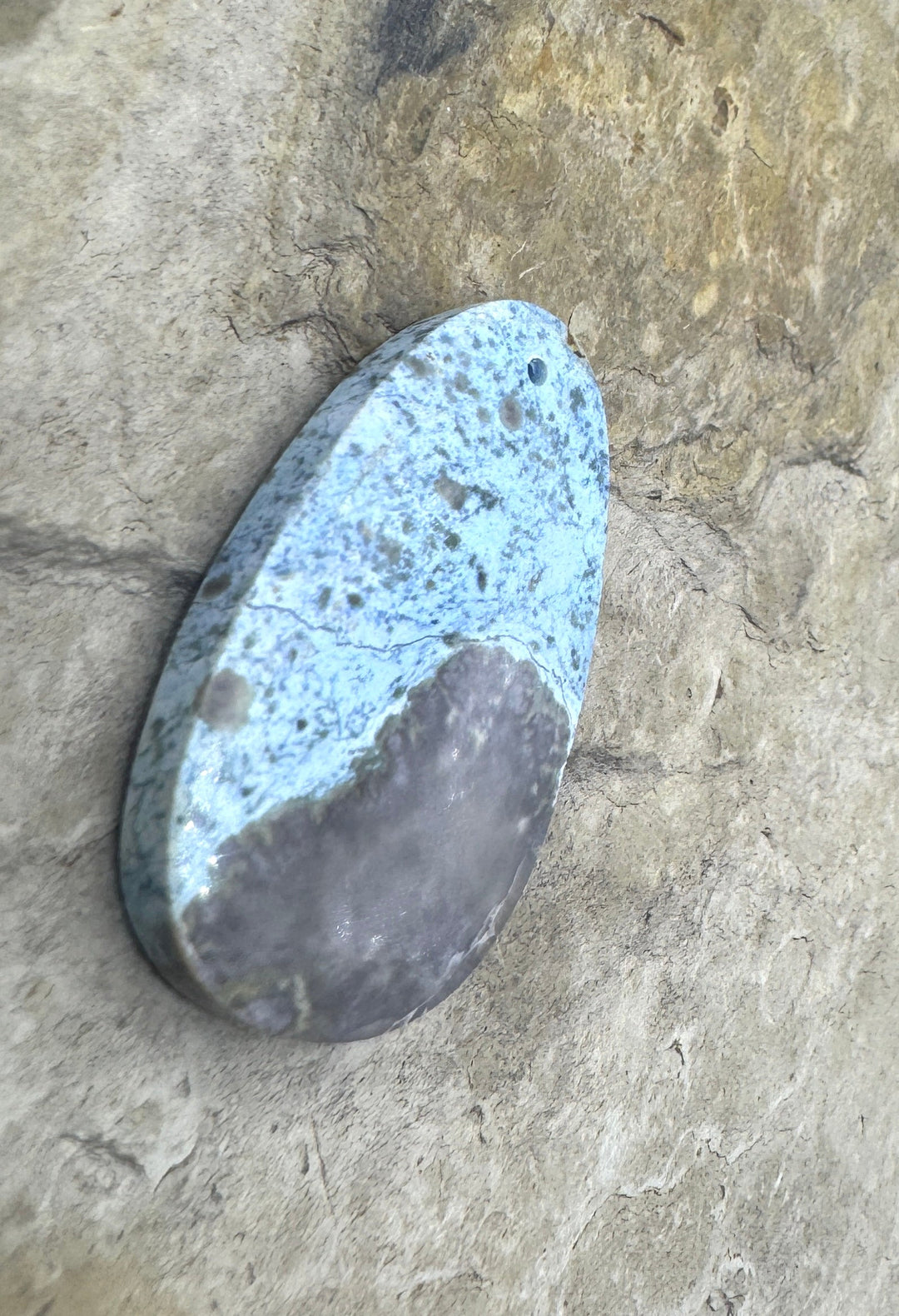 RARE Lavendar Hubei Turquoise (China) Focal Pendant Bead