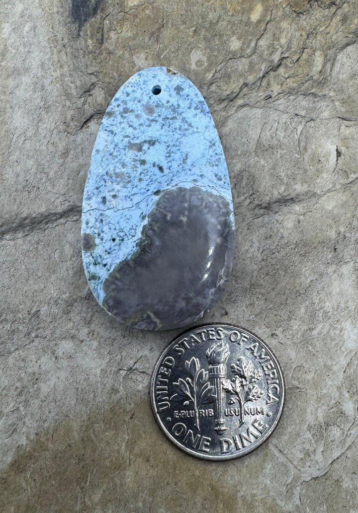 RARE Lavendar Hubei Turquoise (China) Focal Pendant Bead