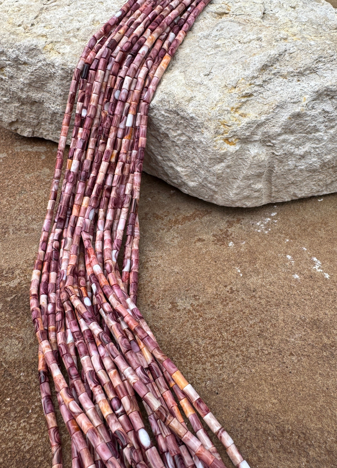 RARE Lions Paw 3x5mm Tube Beads 16 Inch Strand - Lion’s Paw