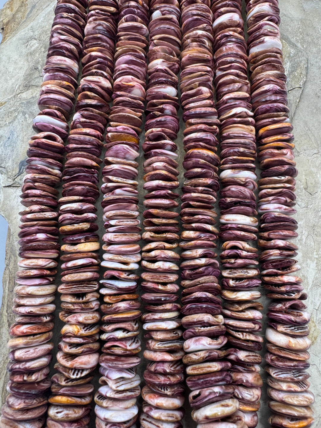 RARE Lions Paw BIG 15mm Irregular Rondelle Beads 16 Inch