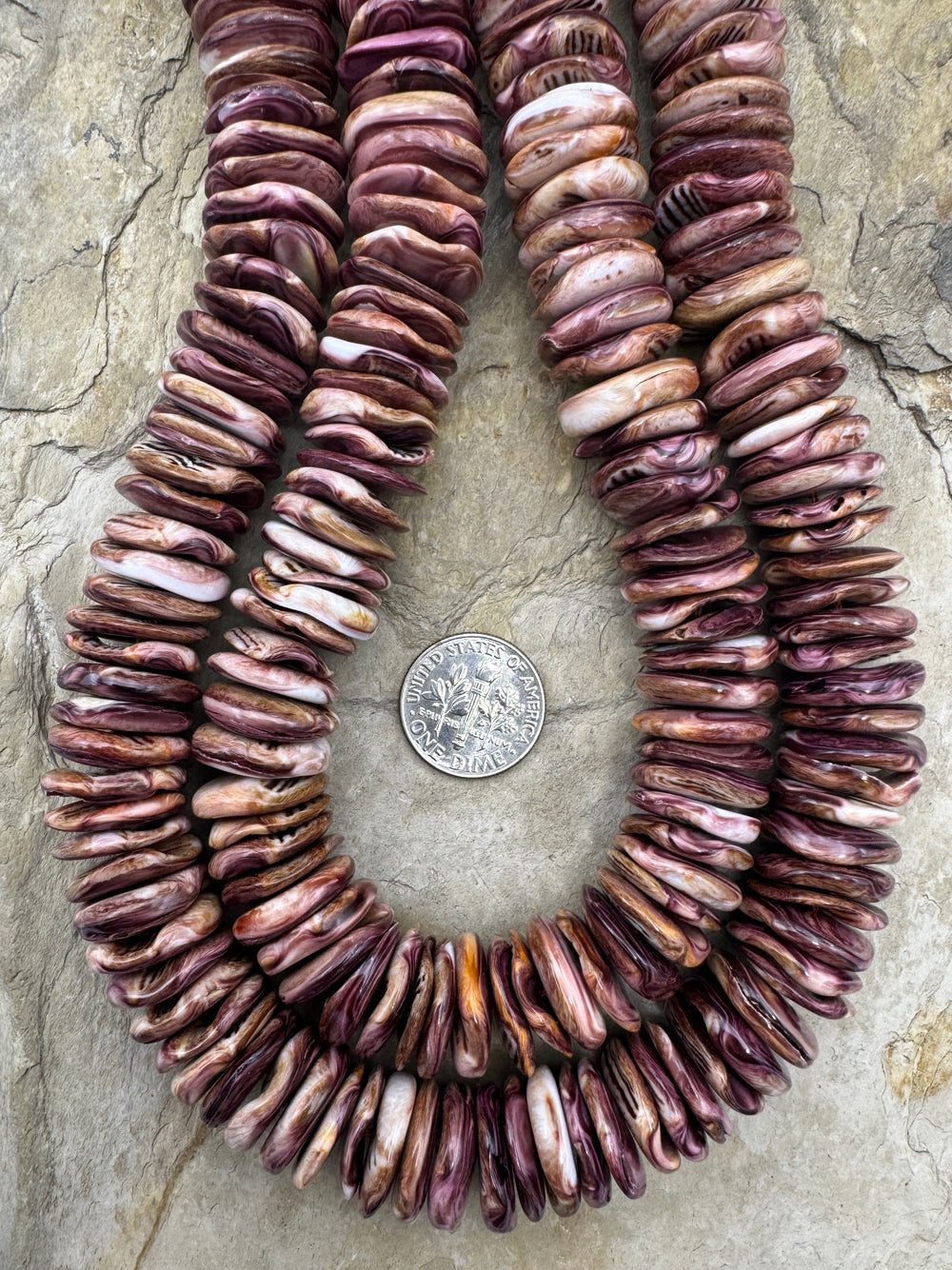 RARE Lions Paw BIG 15mm Irregular Rondelle Beads 16 Inch