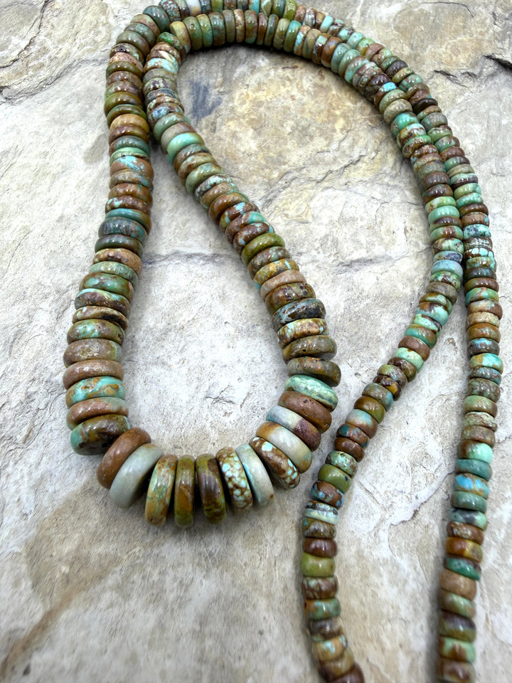 RARE McGuinness Turquoise (Nevada) Graduated 4-8mm Button