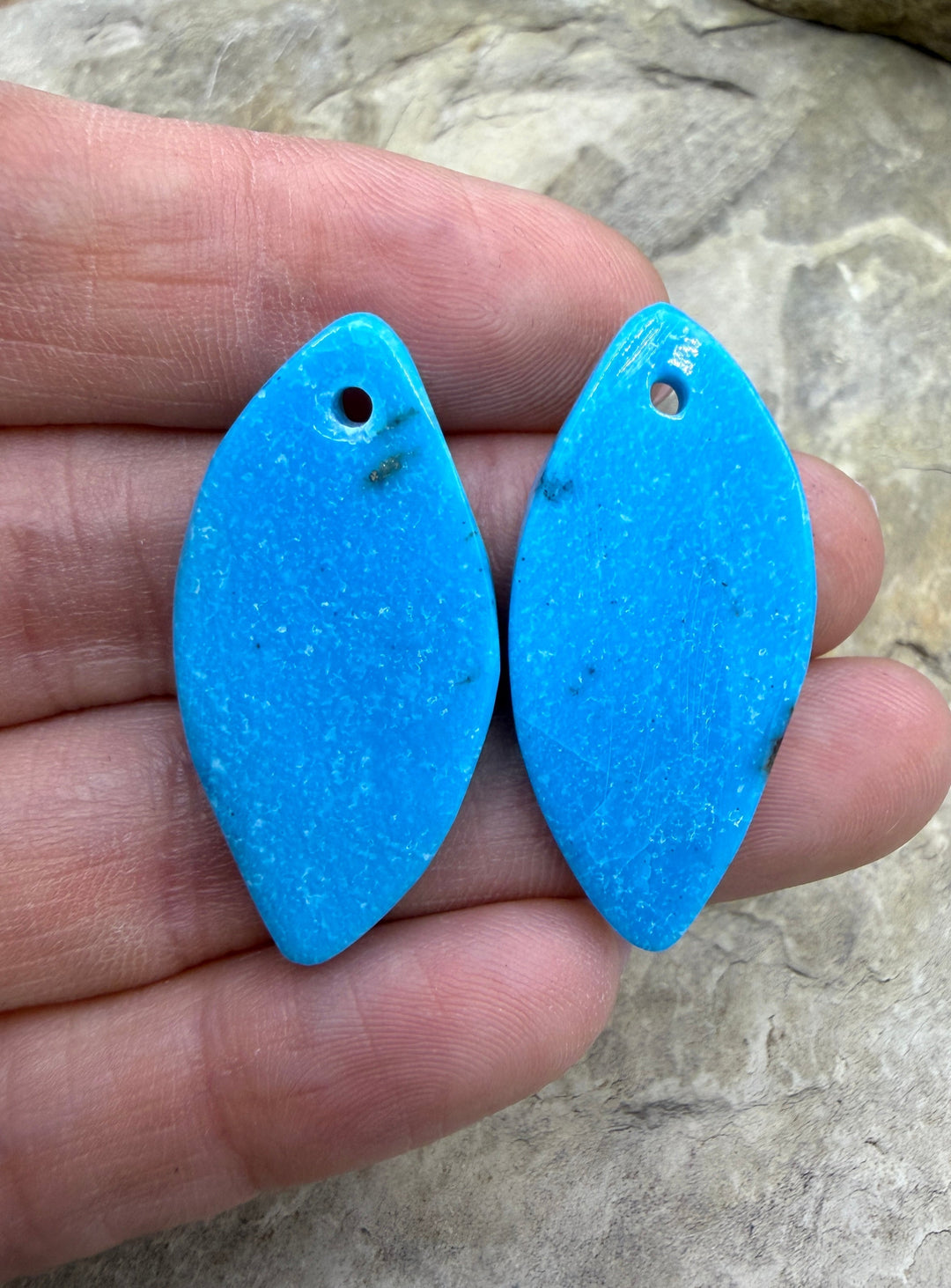 RARE Nacozari Turquoise (Mexico) Matchinf Earring Slab Bead