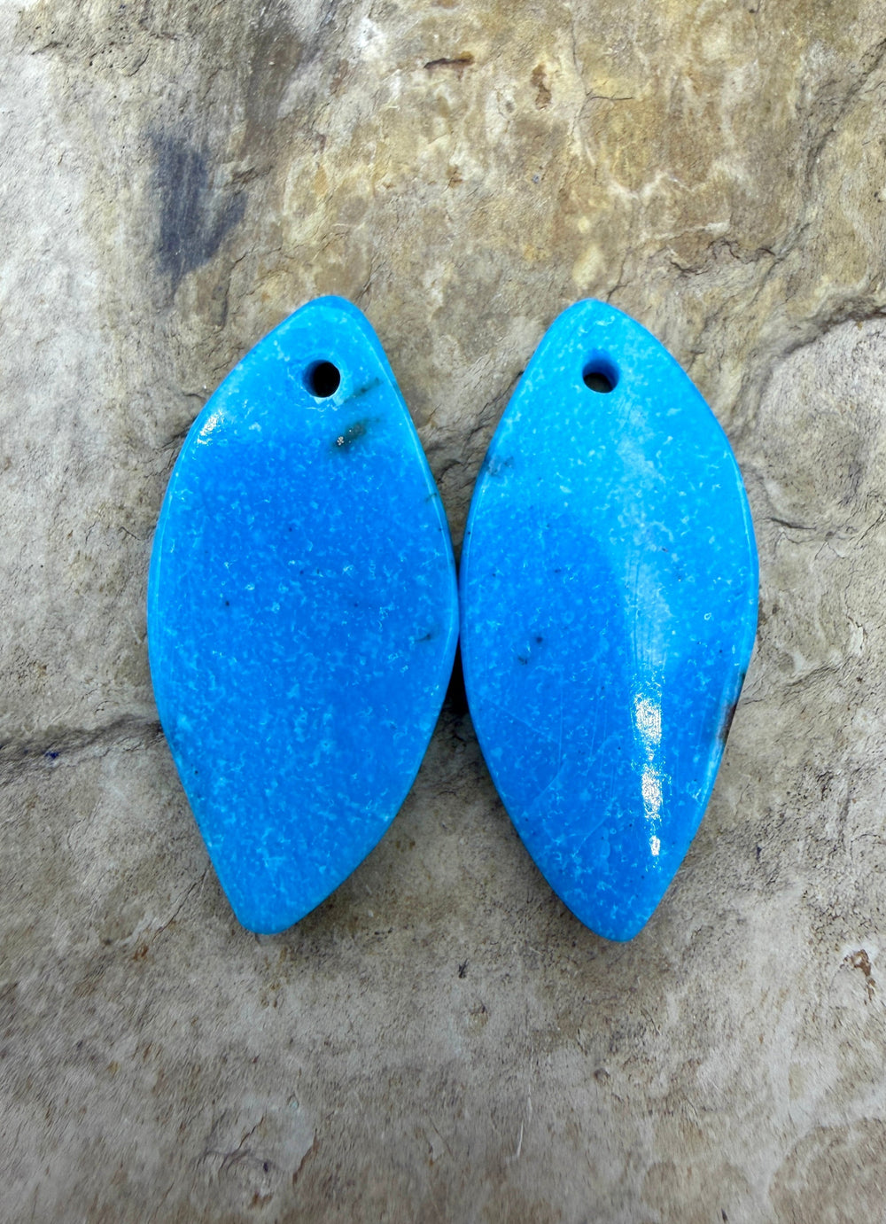 RARE Nacozari Turquoise (Mexico) Matchinf Earring Slab Bead