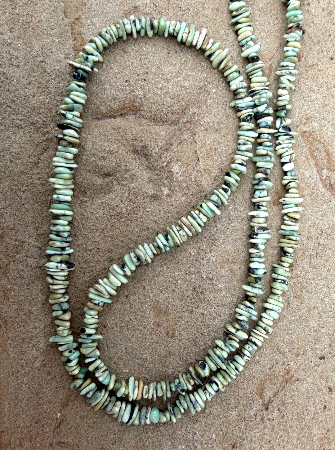 RARE NATURAL Army Green Carico Lake Turquoise (Nevada)