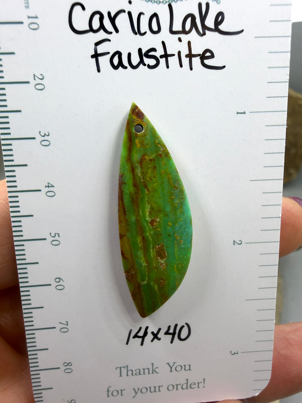 RARE Natural Carico Lake Faustite (Nevada) Focal Pendant