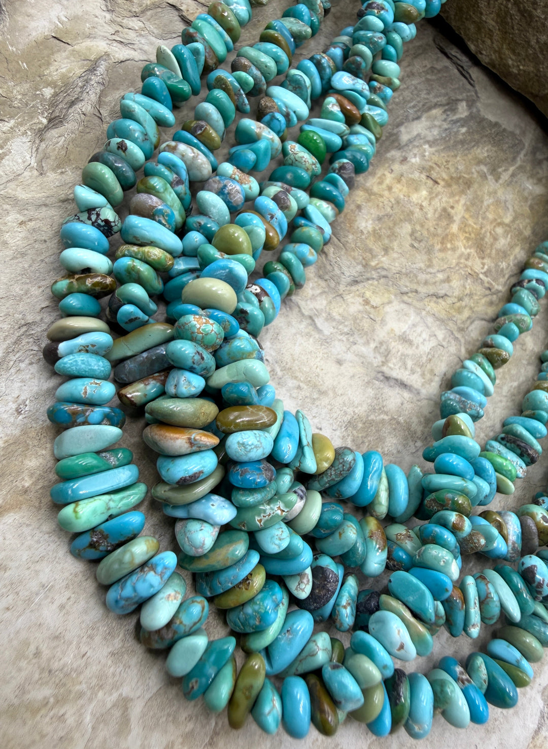 RARE Natural Carico Lake Turquoise (Nevada) 4-6mm Graduate