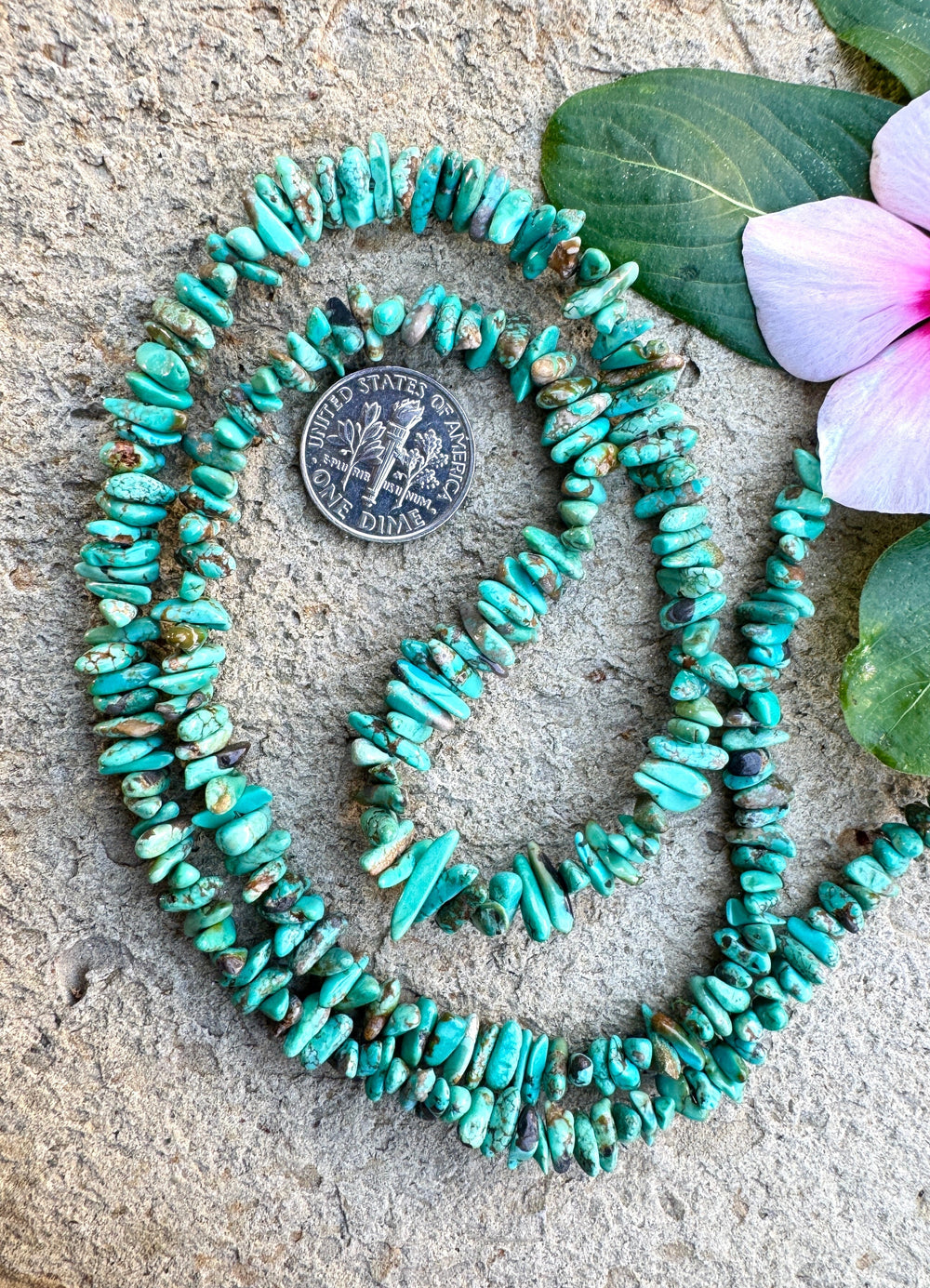 RARE NATURAL Carico Lake Turquoise (Nevada) Graduated