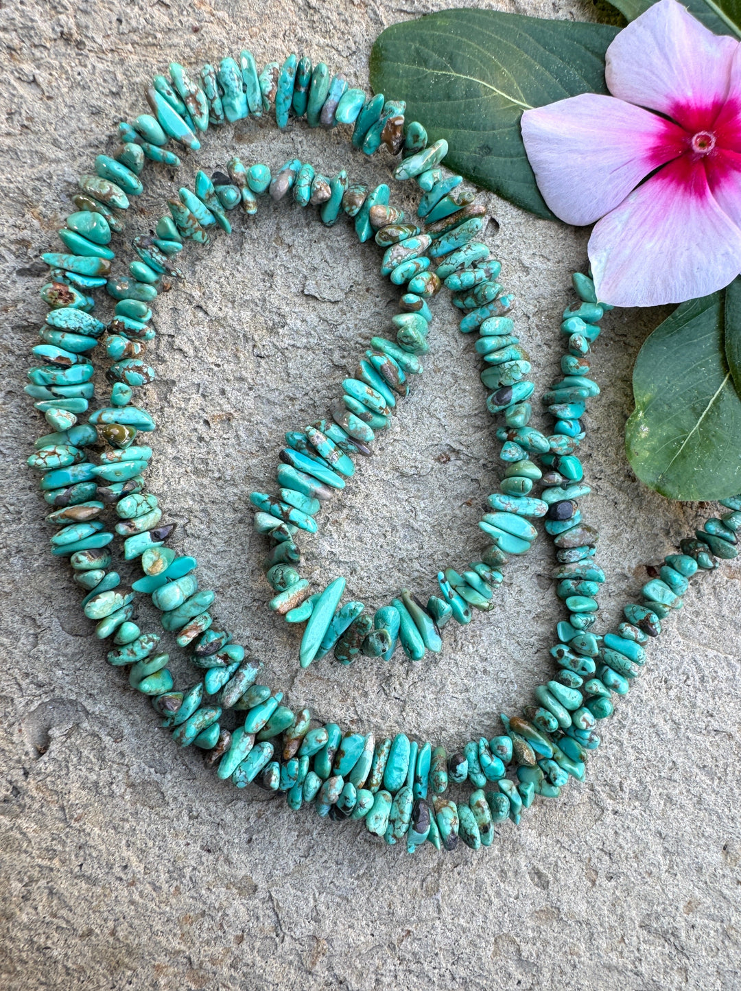 RARE NATURAL Carico Lake Turquoise (Nevada) Graduated
