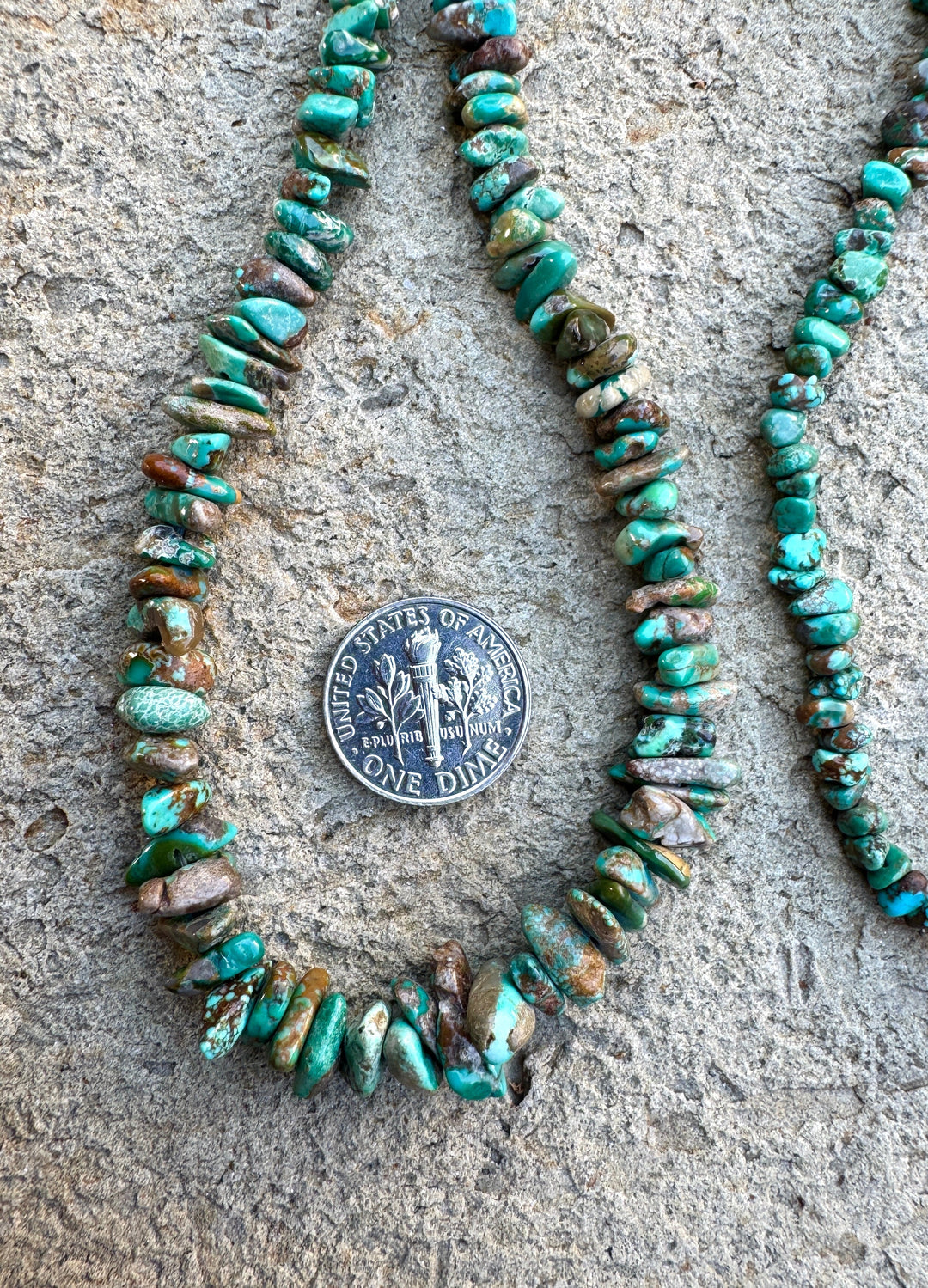 RARE NATURAL Carico Lake Turquoise (Nevada) Graduated