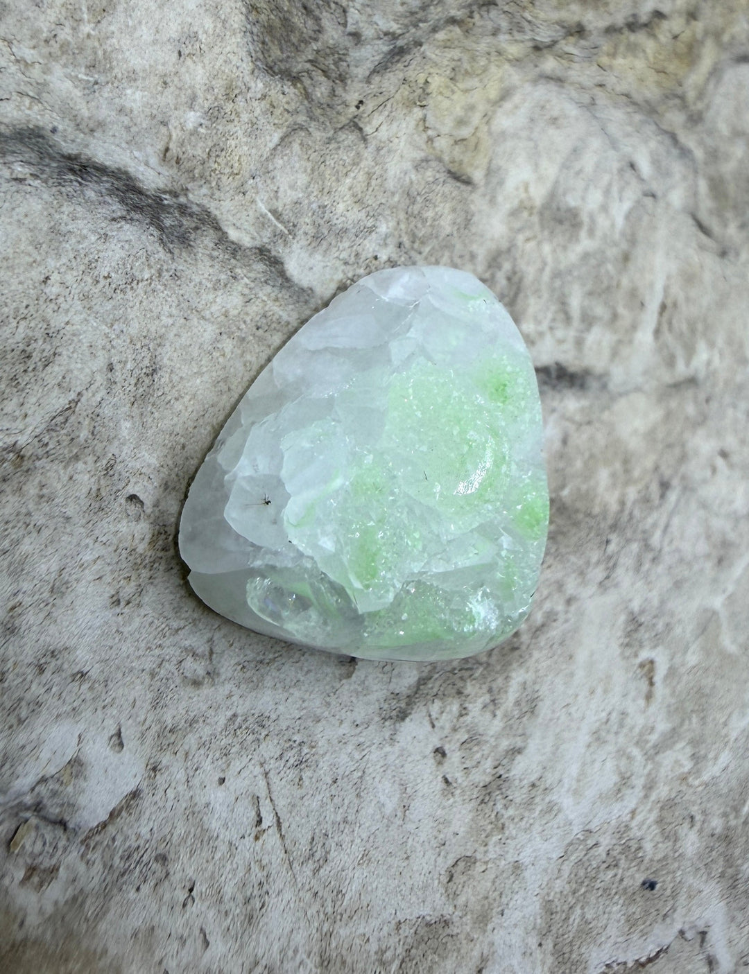 RARE Natural Gem Sillica Conception Del Oro Druzy Cabochon