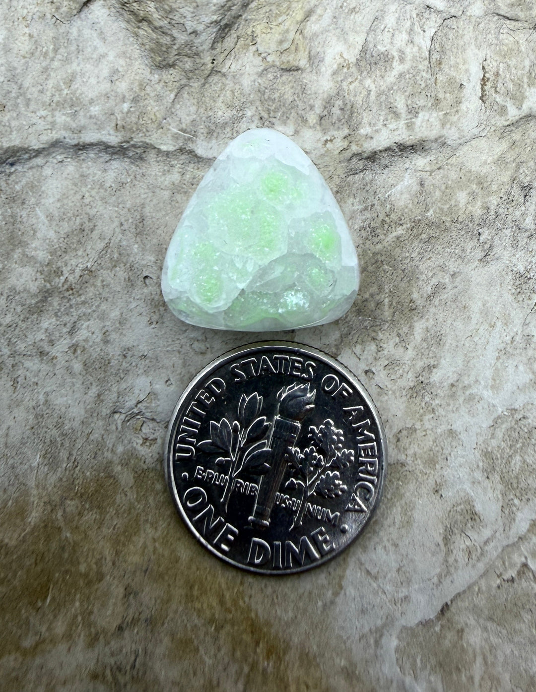 RARE Natural Gem Sillica Conception Del Oro Druzy Cabochon