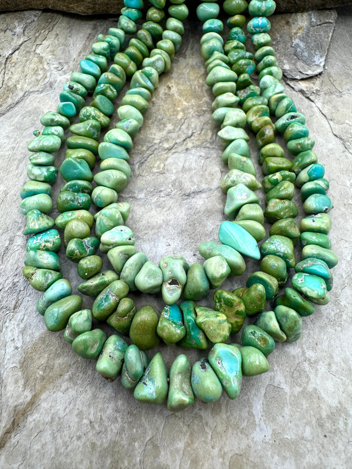 RARE NATURAL GREEN EDGED Lone Moutain Turquoise (Nevada)