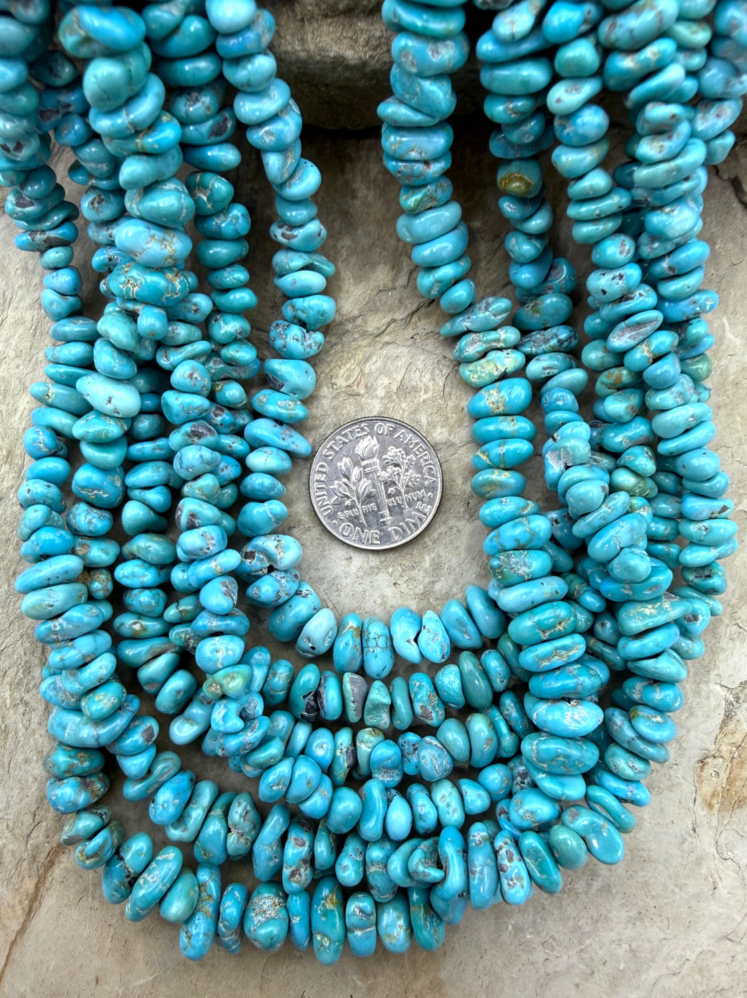 RARE NATURAL Lone Mountain Turquoise (Nevada) Graduated