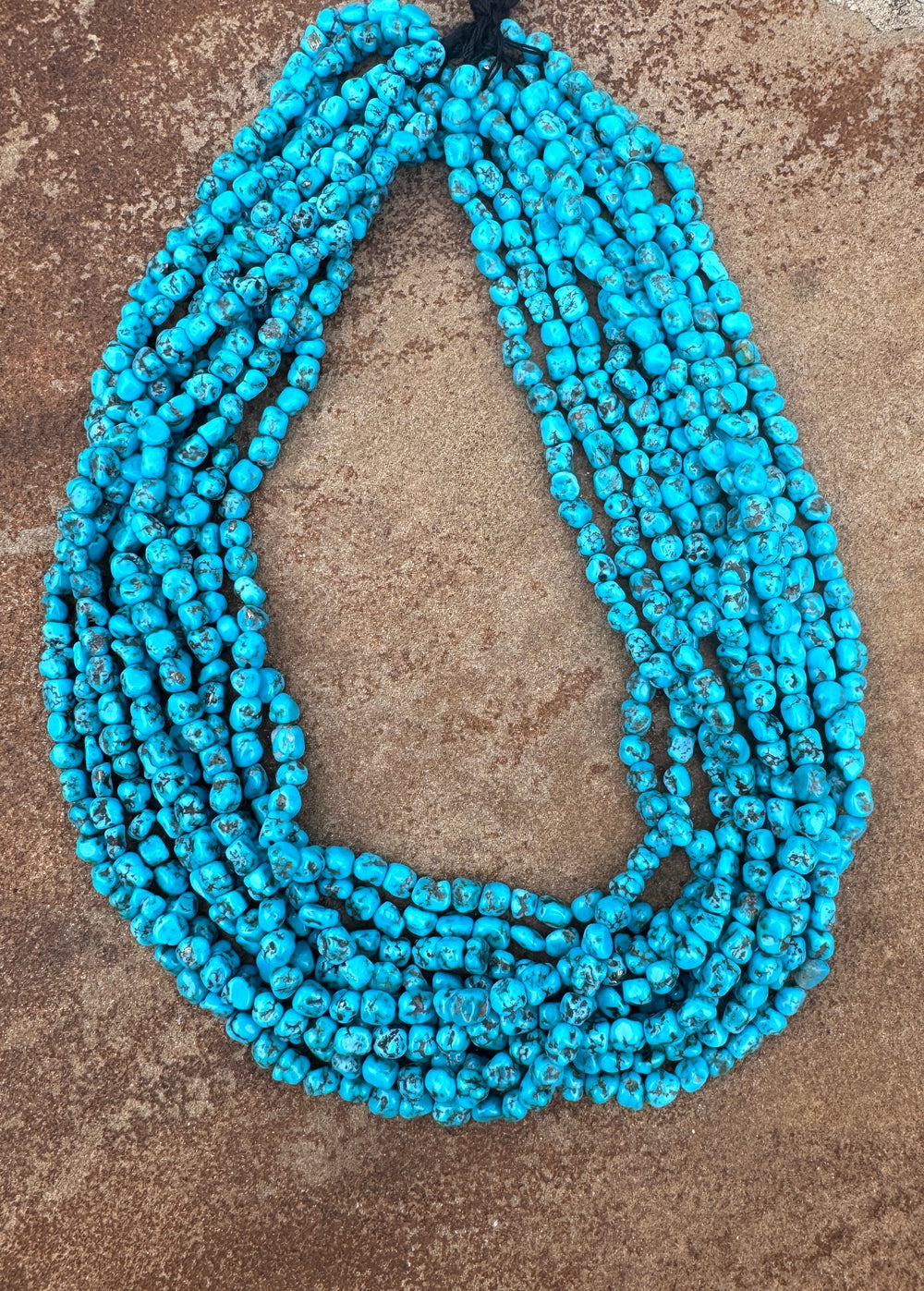 RARE Natural Spiderweb Sleeping Beauty Turquoise (AZ) 6mm
