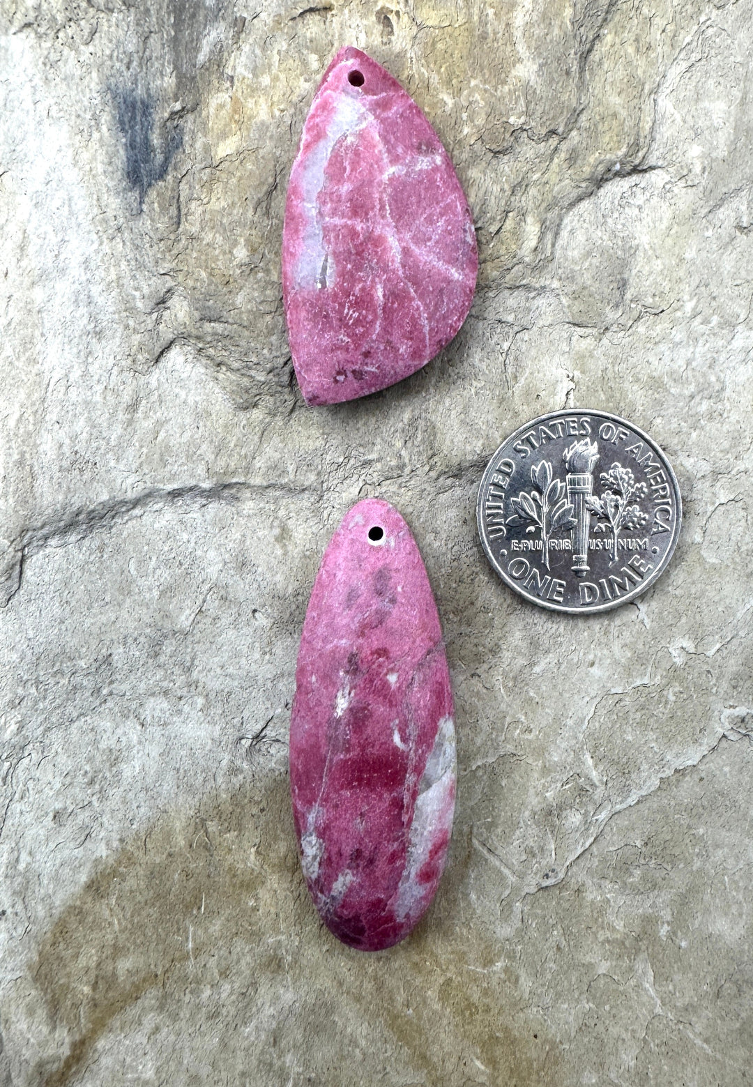 RARE Natural Thulite (Norway) Focal Pendant Bead Select