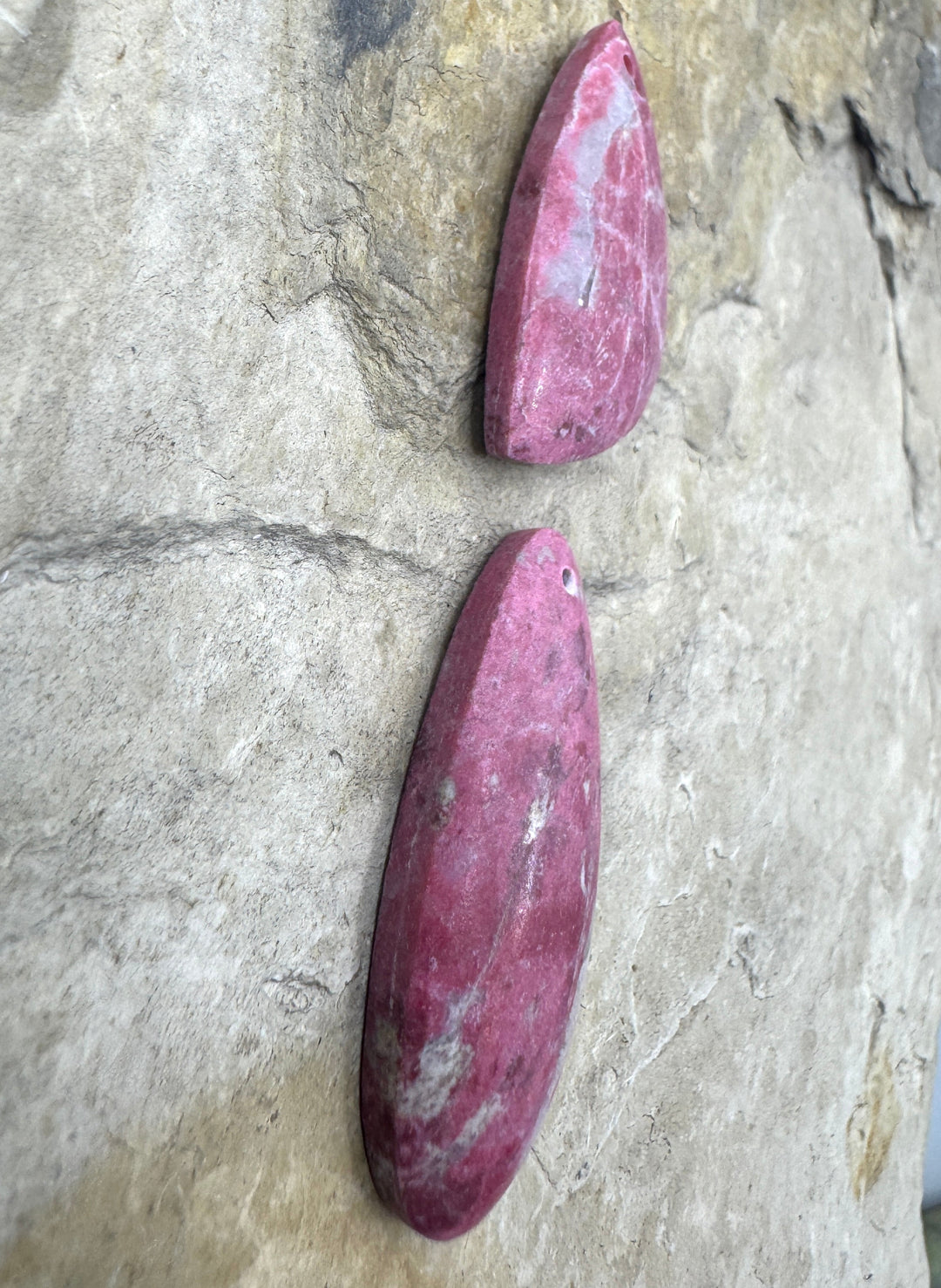 RARE Natural Thulite (Norway) Focal Pendant Bead Select