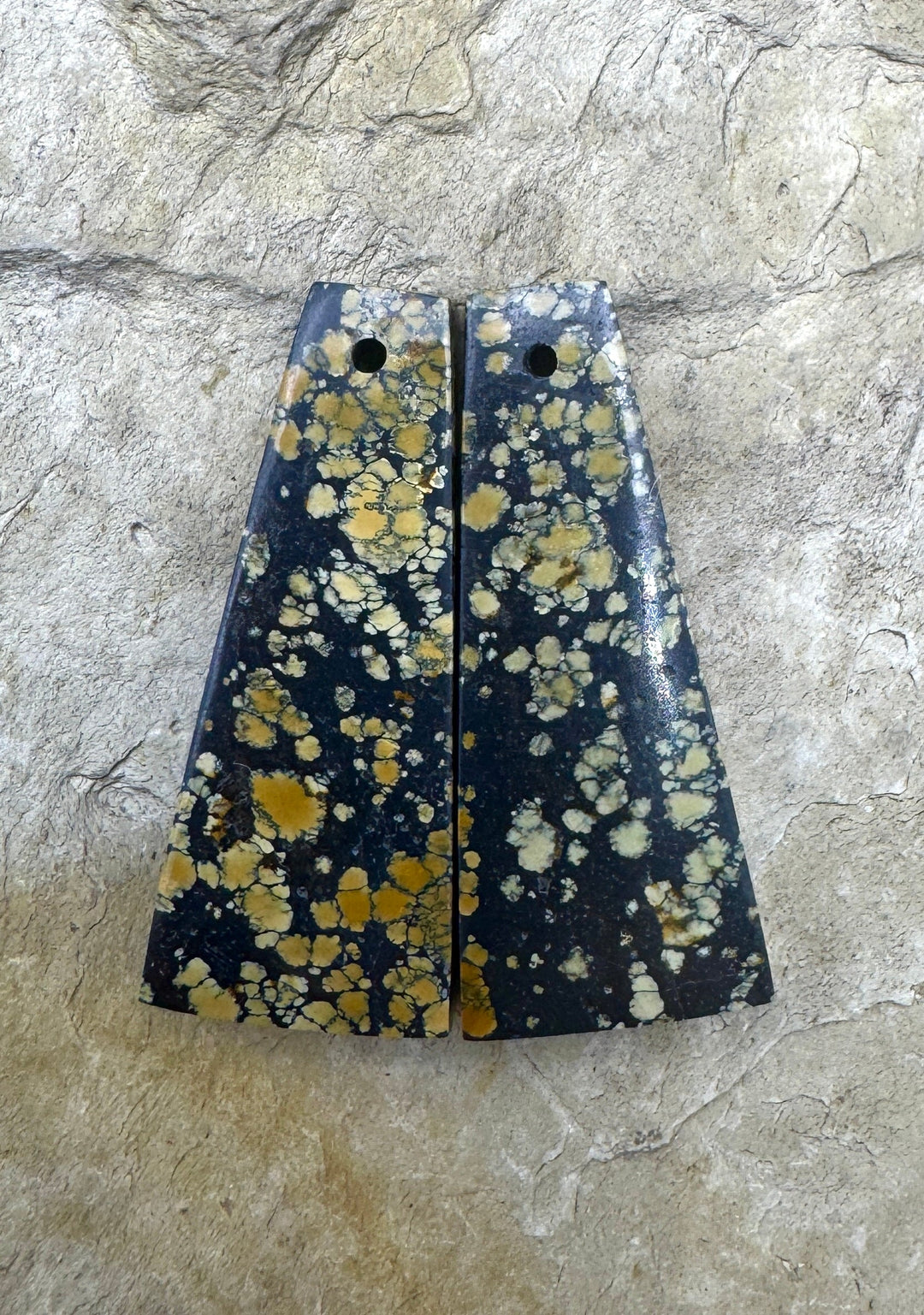 RARE New Lander Turquoise (Nevada) Matching Earring Slab