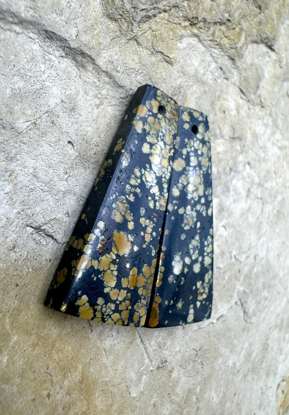 RARE New Lander Turquoise (Nevada) Matching Earring Slab
