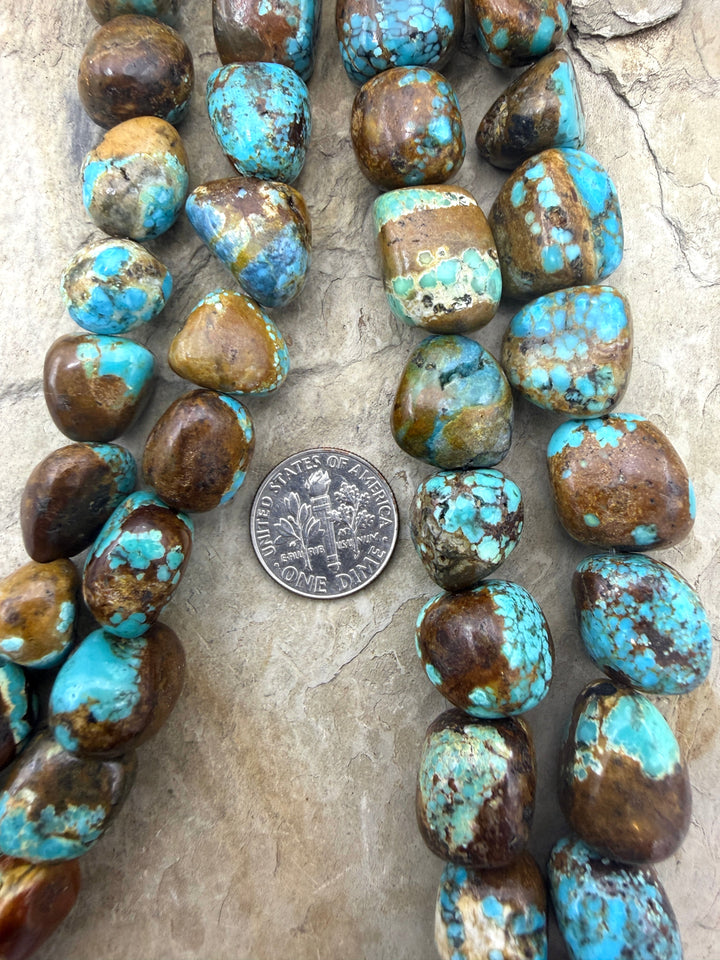 RARE Number 8 Turquoise (Nevada) 10-16mm Smooth Nugget