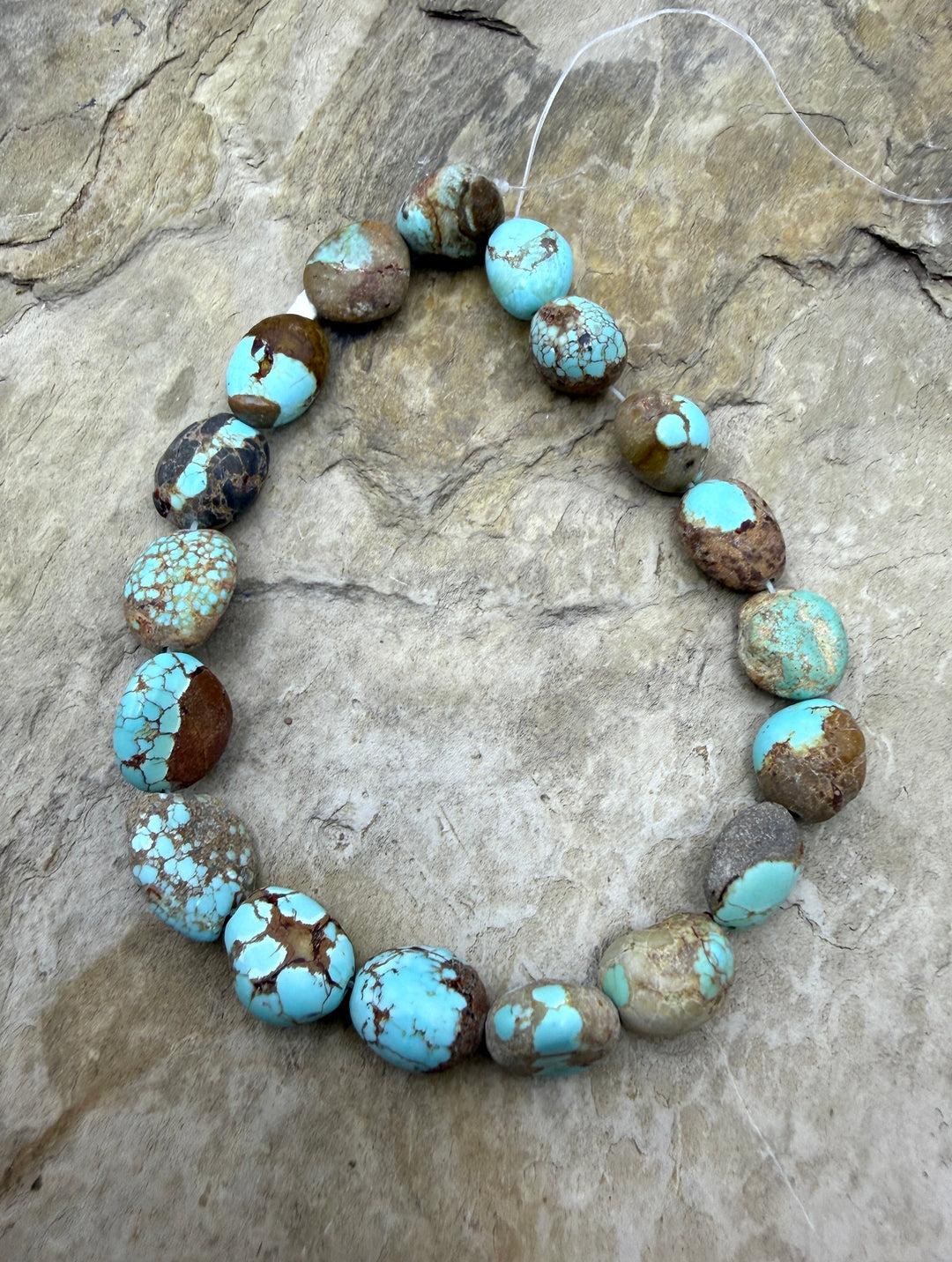 RARE Number 8 Turquoise (Nevada) 10x10-10x14mm Rounded